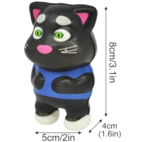 ADYEKSD Anti-Stress-Spielzeug, Motiv Tier Sensorik Spielzeug, Süßes Squeeze Spielzeug Tier, Squishy, Anti Stress Spielzeug, Fidget Squishy Tier Toy Geeignet für Kinder und Erwachsene (Schwarze Katze) ADYEKSD Anti-Stress-Spielzeug, Motiv Tier Sensorik Spielzeug, Süßes Squeeze Spielzeug Tier, Squishy, Anti Stress Spielzeug, Fidget Squishy Tier Toy Geeignet für Kinder und Erwachsene (Schwarze Katze) von ADYEKSD