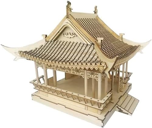 ADovz Die Hersteller liefern direkt EIN dreidimensionales Holzpuzzle, handgefertigt, DIY-Drunkard-Pavillon, Simulation eines antiken Architekturmodells, Holzhandwerksdekoration von ADovz