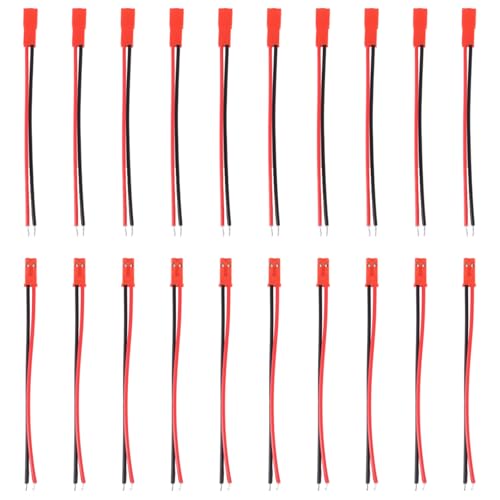 AEDIKO 10 Pairs JST Male and Female Cable 24AWG 2-Pin Connection Wire Compatible with RC Lipo Battery AEDIKO 10 Pairs JST Male and Female Cable 24AWG 2-Pin Connection Wire Compatible with RC Lipo Battery von AEDIKO
