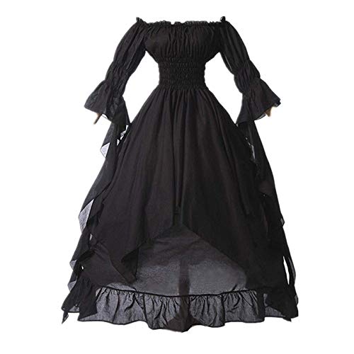 AEGJEGVD Viktorianisches Kleid Renaissance Kostüm Frauen Gothic Hexenkleid Mittelalterliches Hochzeitskleid Halloween Kostüms Karneval Gotische Kleidung Mittelalterliche Prinzessin Kleider Damen von AEGJEGVD