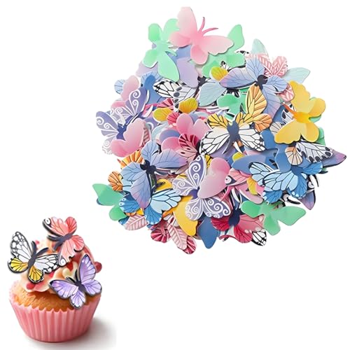 AEIOPRS 72 Pcs Schmetterlinge Deko Torte Essbare Reispapier Geburtstag Tortendeko Cupcake Toppers Kuchen Dekoration AEIOPRS 72 Pcs Schmetterlinge Deko Torte Essbare Reispapier Geburtstag Tortendeko Cupcake Toppers Kuchen Dekoration von AEIOPRS