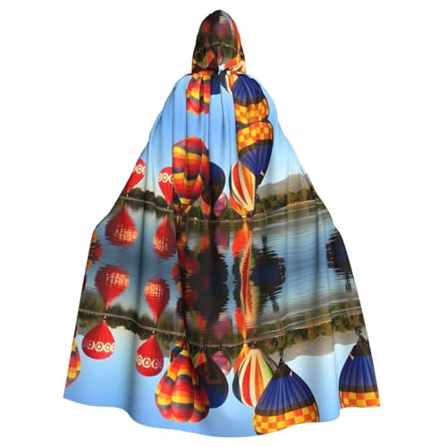 AEKGOHP Buntes Luftballon-bedrucktes Halloween-Erwachsenen-Kapuzenumhang für Herren und Damen, Kleidung, Mantel, Rollenspiel AEKGOHP Buntes Luftballon-bedrucktes Halloween-Erwachsenen-Kapuzenumhang für Herren und Damen, Kleidung, Mantel, Rollenspiel von AEKGOHP