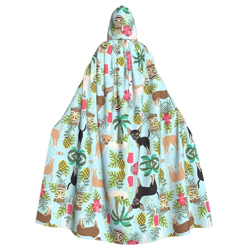 AEKGOHP Chihuahua Hund Ananas bedruckt Halloween Erwachsene Kapuzenumhang Herren und Damen Kleidung Mantle Rollenspiel AEKGOHP Chihuahua Hund Ananas bedruckt Halloween Erwachsene Kapuzenumhang Herren und Damen Kleidung Mantle Rollenspiel von AEKGOHP