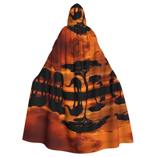 AEKGOHP Elefant bedruckter Halloween-Erwachsenen-Kapuzenumhang für Herren und Damen, Mantel, Rollenspiel AEKGOHP Elefant bedruckter Halloween-Erwachsenen-Kapuzenumhang für Herren und Damen, Mantel, Rollenspiel von AEKGOHP