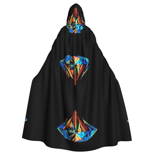 AEKGOHP Kapuzenumhang mit Galaxie-Diamant-Druck, für Erwachsene, für Herren und Damen, Mantel, Rollenspiel AEKGOHP Kapuzenumhang mit Galaxie-Diamant-Druck, für Erwachsene, für Herren und Damen, Mantel, Rollenspiel von AEKGOHP