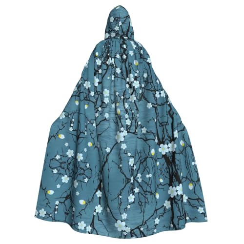 AEKGOHP Kapuzenumhang mit Kirschblüten-Motiv, bedruckt, Halloween, Erwachsene, für Herren und Damen, Rollenspiel AEKGOHP Kapuzenumhang mit Kirschblüten-Motiv, bedruckt, Halloween, Erwachsene, für Herren und Damen, Rollenspiel von AEKGOHP