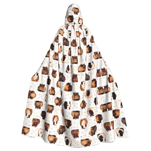 AEKGOHP Kapuzenumhang mit Meerschweinchen-Motiv, bedruckt, Halloween, Erwachsene, für Herren und Damen, Rollenspiel AEKGOHP Kapuzenumhang mit Meerschweinchen-Motiv, bedruckt, Halloween, Erwachsene, für Herren und Damen, Rollenspiel von AEKGOHP