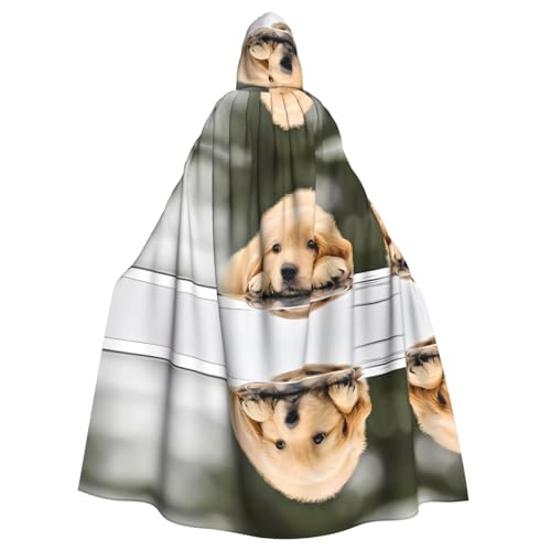 AEKGOHP Lazy Dog Puppy Printed Halloween Adult Hooded Cape Men And Women'S Clothing Mantle Role-Playing AEKGOHP Lazy Dog Puppy Printed Halloween Adult Hooded Cape Men And Women'S Clothing Mantle Role-Playing von AEKGOHP