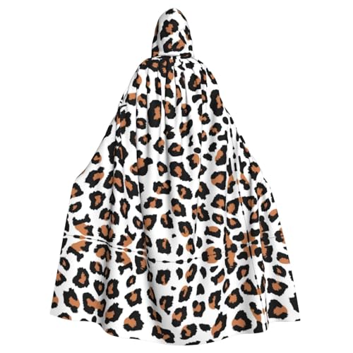 AEKGOHP Leopardenmuster Halloween Erwachsene Kapuzenumhang Herren und Damen Kleidung Mantel Rollenspiel AEKGOHP Leopardenmuster Halloween Erwachsene Kapuzenumhang Herren und Damen Kleidung Mantel Rollenspiel von AEKGOHP