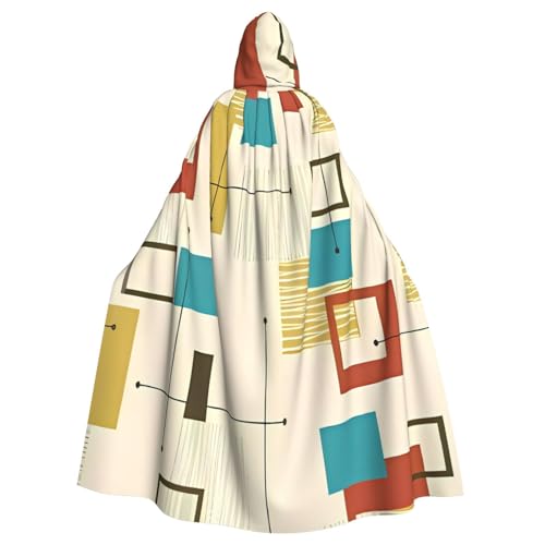 AEKGOHP Mid Century Moderner, bedruckter Halloween-Umhang mit Kapuze für Erwachsene und Herren AEKGOHP Mid Century Moderner, bedruckter Halloween-Umhang mit Kapuze für Erwachsene und Herren von AEKGOHP