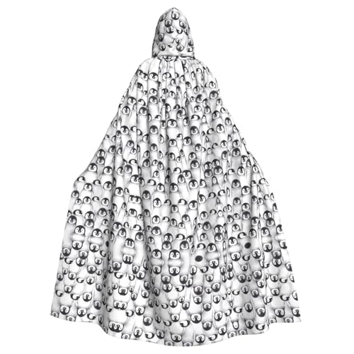 AEKGOHP Niedlicher Pinguin-Skizze bedruckt Halloween Erwachsene Kapuzenumhang Herren und Damen Kleidung Mantel Rollenspiel AEKGOHP Niedlicher Pinguin-Skizze bedruckt Halloween Erwachsene Kapuzenumhang Herren und Damen Kleidung Mantel Rollenspiel von AEKGOHP