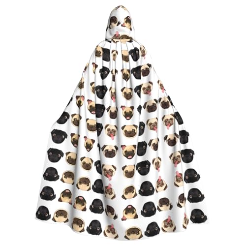 AEKGOHP Schwarz-gelber Hunde-Aufdruck, Halloween-Umhang mit Kapuze, für Erwachsene und Herren AEKGOHP Schwarz-gelber Hunde-Aufdruck, Halloween-Umhang mit Kapuze, für Erwachsene und Herren von AEKGOHP