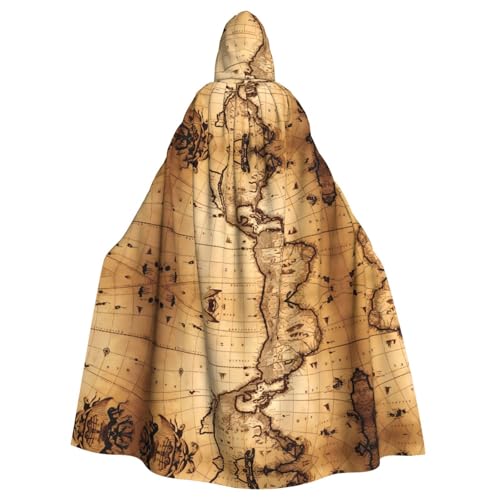 AEKGOHP Weltkarte gedruckt Halloween Erwachsene Kapuzenumhang Herren und Damen Kleidung Mantel Rollenspiel AEKGOHP Weltkarte gedruckt Halloween Erwachsene Kapuzenumhang Herren und Damen Kleidung Mantel Rollenspiel von AEKGOHP