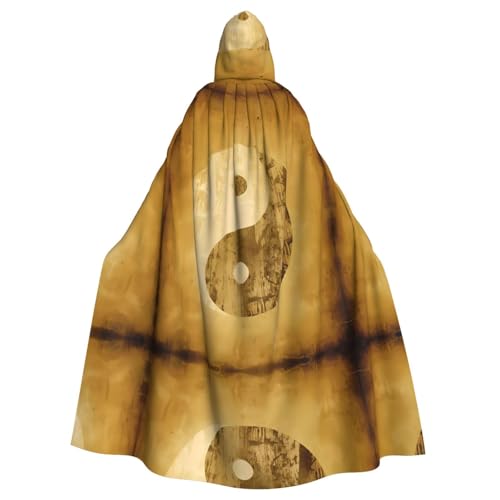 AEKGOHP Yin-Yang-Symbol bedruckt Halloween Erwachsene Kapuzenumhang Herren und Damen Kleidung Mantel Rollenspiel AEKGOHP Yin-Yang-Symbol bedruckt Halloween Erwachsene Kapuzenumhang Herren und Damen Kleidung Mantel Rollenspiel von AEKGOHP