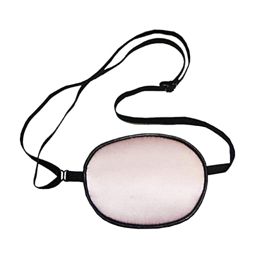 Elastische Augenklappe aus Seide für Erwachsene, faule Augen, Amblyopie, Strabismus, Hellrosa von AEKLXVKU