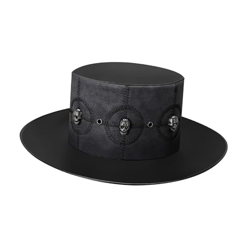 Steampunk-Hut für Erwachsene, Jazzhut für Cosplay, Maskerade, Mottoparty von AEKLXVKU