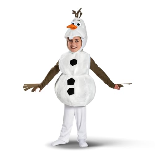 AENEY Olaf-Kostüm für Kinder, 3-teiliges Schneemann-Cosplay-Outfit mit Hut-Einteiler, Weihnachtskostüm für Jungen und Mädchen (XS) von AENEY