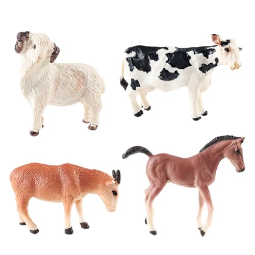 AENIMELY 4-teiliges realistische Bauernhoftiere – Milchkuh, Schaf, Ziege, Hengst – Feste Plastik-Tierspielzeuge für Kinder – Pädagogisches Lernset, Kuchentopper, Geburtstagsgeschenk AENIMELY 4-teiliges realistische Bauernhoftiere – Milchkuh, Schaf, Ziege, Hengst – Feste Plastik-Tierspielzeuge für Kinder – Pädagogisches Lernset, Kuchentopper, Geburtstagsgeschenk von AENIMELY