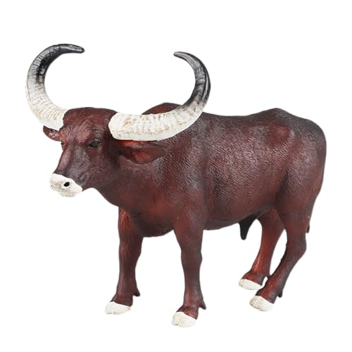 AENIMELY Braune Büffel Tierfiguren – Langhorn-Livestock Modell, Bauernhof-Tierfigur, Lernspielzeug, Bauernhof-Szenendekoration AENIMELY Braune Büffel Tierfiguren – Langhorn-Livestock Modell, Bauernhof-Tierfigur, Lernspielzeug, Bauernhof-Szenendekoration von AENIMELY
