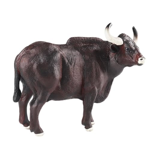 AENIMELY Brauner Stier Tierfiguren – Weiße Hornfigur, Bauernhof-Tiermodell, Lernspielzeug, Wildtier-Spielwelt für Kinder AENIMELY Brauner Stier Tierfiguren – Weiße Hornfigur, Bauernhof-Tiermodell, Lernspielzeug, Wildtier-Spielwelt für Kinder von AENIMELY