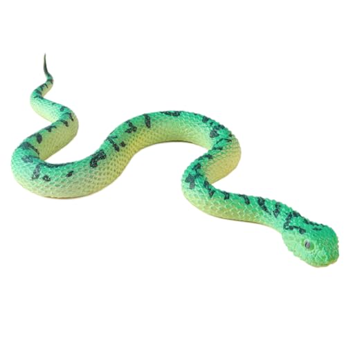 AENIMELY Gebänderte Kraitschlange Figur - Realistisches Reptilienspielzeug aus weichem Gummi - Halloween Streich Requisite, STEM Play Tierfiguren von AENIMELY