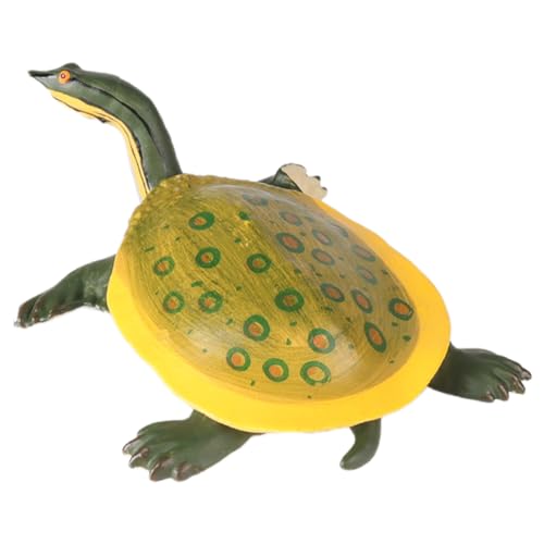 AENIMELY Gelbrücken-Weichschildkrötenfigur – Realistisches festes Reptilien-Spielzeug für Kinder – Pädagogische Wassertier-Figuren, Wildtier-Lern-Geschenk, Wissenschafts-Display von AENIMELY