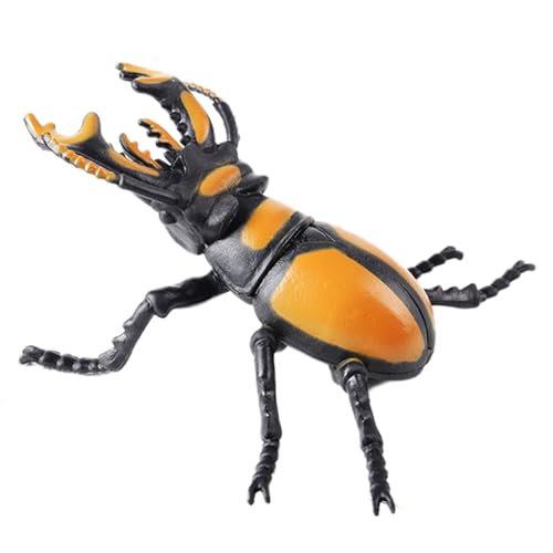 AENIMELY Großer Hirschkäfer – Hohles realistisches Insektenmodell für Kinder – Pädagogisches Insekten-Spielzeug für Lernen, Wissenschaftsprojekte & Insektensammlung von AENIMELY