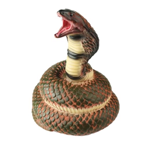 AENIMELY Großes weiches Gummi-Cobra-Schlangenspielzeug – realistisches Wüstenreptilien-Modell für Kinder – Stofftier-Lerngeschenk, Wildtier-Display-Figur AENIMELY Großes weiches Gummi-Cobra-Schlangenspielzeug – realistisches Wüstenreptilien-Modell für Kinder – Stofftier-Lerngeschenk, Wildtier-Display-Figur von AENIMELY