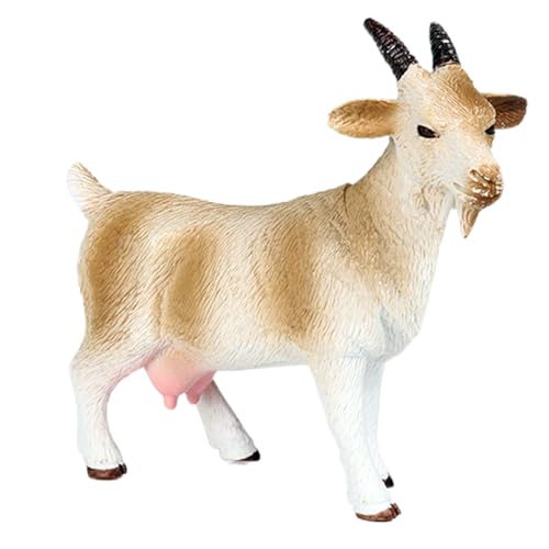 AENIMELY Hohle Ziege – Realistisches Bauernhof-Tierspielzeug für Kinder, pädagogisches Lernmodell, Kuchentopper & Bauernhof-Display-Dekoration von AENIMELY