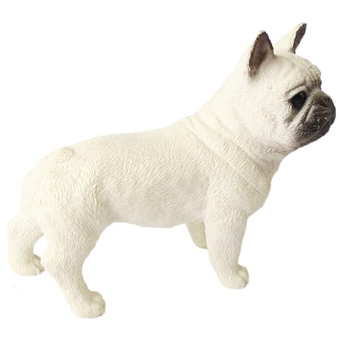 AENIMELY Hohle französische Bulldogge – Realistisches Hunde-Modell für Kinder, pädagogisches Hunde-Rassenmodell, Kuchentopper & Welpen-Geschenk-Dekoration von AENIMELY