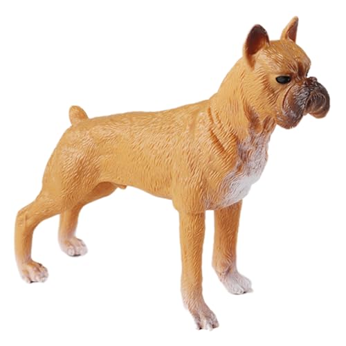 AENIMELY Hohler Boxer – Realistisches Haustier-Spielzeug für Kinder, pädagogisches Hunde-Rassenmodell, Kuchentopper & Tier-Geschenk-Display von AENIMELY