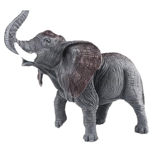 AENIMELY Hohler Elefant – Realistisches Dschungel-Wildtierspielzeug für Kinder, pädagogisches Safari-Modell, Kuchentopper & Spielzimmer-Dekoration von AENIMELY