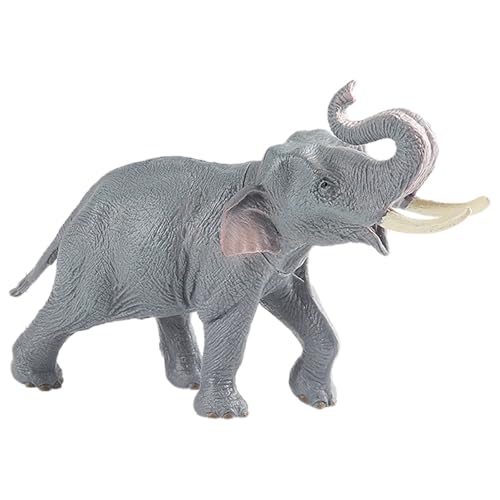 AENIMELY Hohler Elefant – Realistisches Safari-Tiermodell für Kinder, pädagogisches Dschungel-Wildtier-Lernmodell, Kuchentopper & Natur-Display von AENIMELY