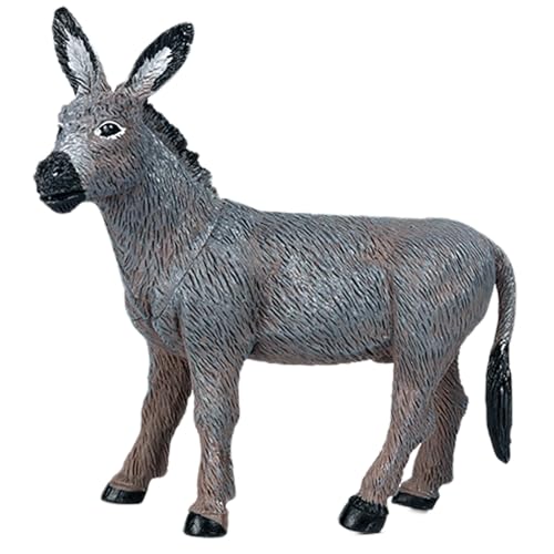AENIMELY Hohler Esel – Realistisches Bauernhof-Tierspielzeug für Kinder, pädagogisches Lernmodell, Geburtstags-Kuchentopper & Tier-Display-Dekoration von AENIMELY