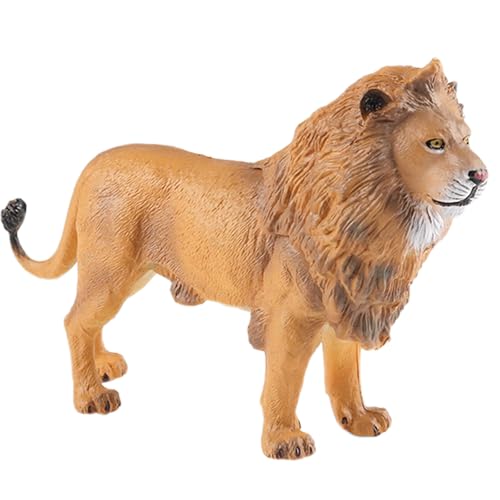 AENIMELY Hohler Löwe – Realistisches Dschungel-Wildtierspielzeug für Kinder, pädagogische Safari-Tierfiguren, Geburtstags-Kuchentopper & Dekoration von AENIMELY