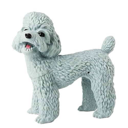 AENIMELY Hohler Pudel – Realistisches Haustier-Spielzeug für Kinder, pädagogisches Hunde-Rassenmodell, Kuchentopper & süßes Geschenk-Display von AENIMELY