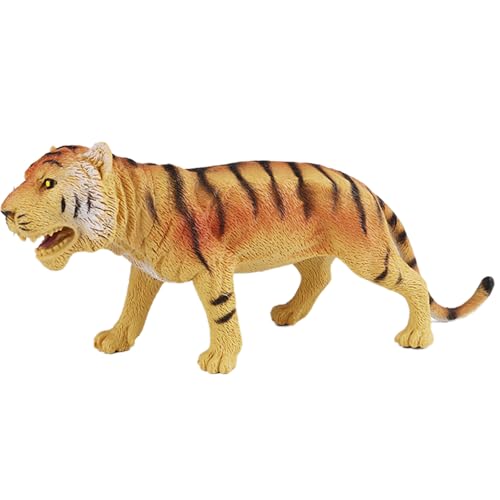 AENIMELY Hohler Sibirischer Tiger – Realistisches Dschungel-Wildtierspielzeug für Kinder, pädagogisches Tiger-Modell, Kuchentopper & Natur-Display von AENIMELY