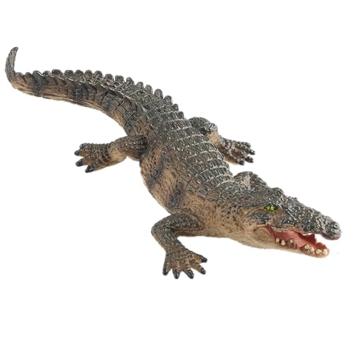 AENIMELY Hohles Krokodil – Realistisches Dschungel-Reptilien-Spielzeug für Kinder, pädagogisches Wildtier-Lernmodell, Kuchentopper & Sumpf-Display von AENIMELY