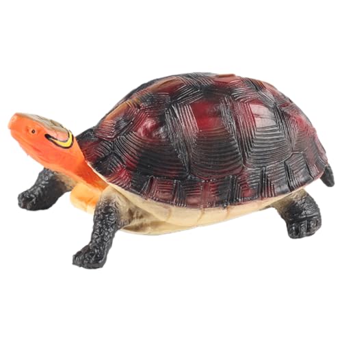 AENIMELY Mini-Gelbrand-Scharnierschildkrötenfigur – Realistisches kleines Reptilienmodell für Kinder – Pädagogisches Wildtier-Schildkröten-Spielzeug, Zuhause-Dekorations-Geschenk von AENIMELY