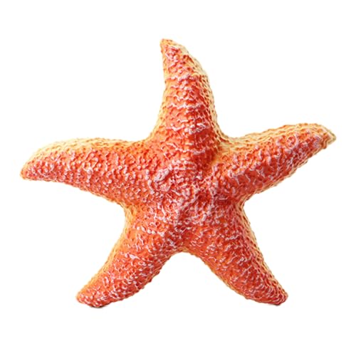 AENIMELY Orange Gummi Seestern Figuren Groß Weich Fünf Arm Seestern Tier Modell Ozean Tier Figur für Aquarium Strand Dekor Pädagogisches Spielen AENIMELY Orange Gummi Seestern Figuren Groß Weich Fünf Arm Seestern Tier Modell Ozean Tier Figur für Aquarium Strand Dekor Pädagogisches Spielen von AENIMELY