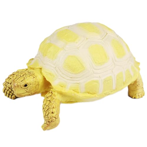 AENIMELY Pantherschildkrötenfigur (Gefleckter Panzer) – Realistisches festes Landschildkrötenmodell für Kinder – Pädagogisches Reptilien-Spielzeug, Wildtier-Lern-Geschenk, Natur-Diorama-Dekoration von AENIMELY