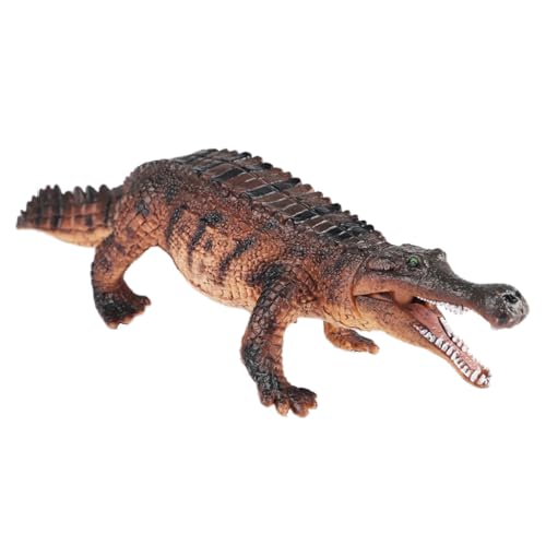 AENIMELY Prähistorische Krokodil-Figur, Amphibien, beweglicher Mund, Kaiser, Krokodil-Tierfigur für Kinder, Sammlung, Wissenschaft, pädagogische Requisiten AENIMELY Prähistorische Krokodil-Figur, Amphibien, beweglicher Mund, Kaiser, Krokodil-Tierfigur für Kinder, Sammlung, Wissenschaft, pädagogische Requisiten von AENIMELY