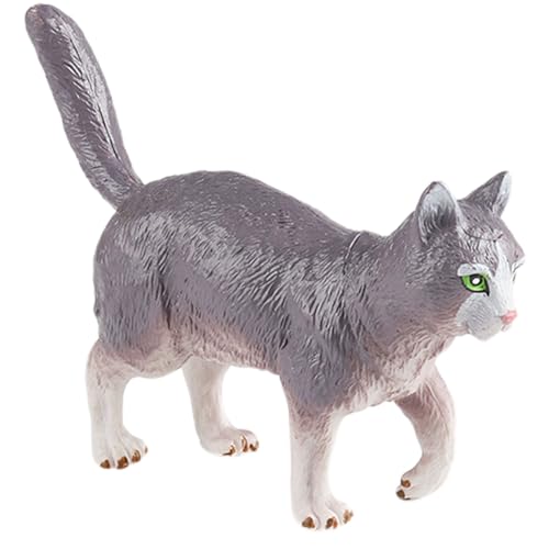 AENIMELY Realistische Hohle Katzenfigur – Pädagogisches Bauernhof-Tierspielzeug für Kinder – Plastik-Katzenmodell – Kuchentopper, Vorschullernspielzeug, Partygeschenk von AENIMELY
