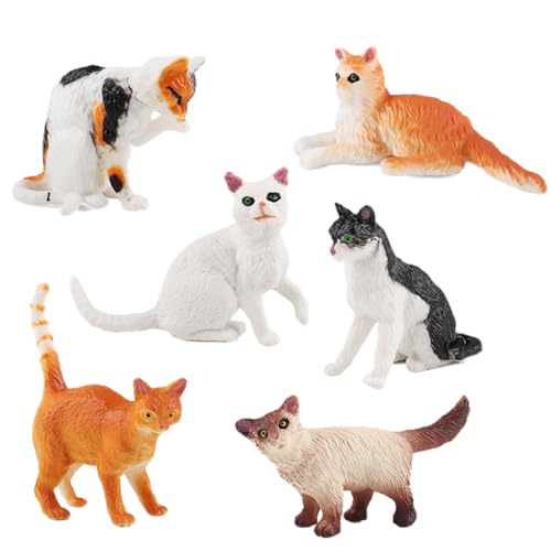 AENIMELY Realistische Mini-Katzen-Figuren – Bauernhoftier-Figuren aus massivem Kunststoff, einschließlich norwegischer Katze, weiße Katze, pädagogische Tier-Kuchenaufsätze, Geburtstagsgeschenk für AENIMELY Realistische Mini-Katzen-Figuren – Bauernhoftier-Figuren aus massivem Kunststoff, einschließlich norwegischer Katze, weiße Katze, pädagogische Tier-Kuchenaufsätze, Geburtstagsgeschenk für von AENIMELY