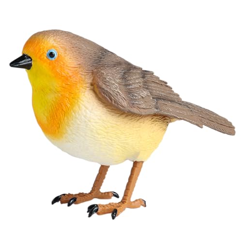 AENIMELY Realistische Rotkehlchen-Vogelfigur – Feste Singvogelmodelle für Bonsai, Schreibtisch und Zuhause-Dekoration – Pädagogische Wildtier-Display für Kinder und Vogelliebhaber AENIMELY Realistische Rotkehlchen-Vogelfigur – Feste Singvogelmodelle für Bonsai, Schreibtisch und Zuhause-Dekoration – Pädagogische Wildtier-Display für Kinder und Vogelliebhaber von AENIMELY