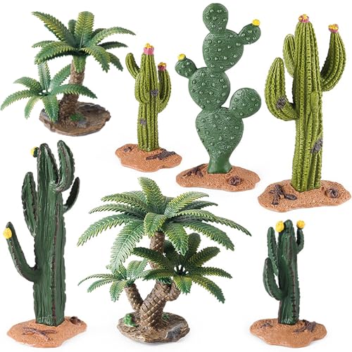 AENIMELY Realistisches Baum- und Pflanzenmodell Tierfiguren Set - Miniatur Baobab, Kaktus, Palme, Cycad - Mikro-Landschaftsdekor für Diorama, Sandkastenlandschaft, gefälschte Bonsai-Display AENIMELY Realistisches Baum- und Pflanzenmodell Tierfiguren Set - Miniatur Baobab, Kaktus, Palme, Cycad - Mikro-Landschaftsdekor für Diorama, Sandkastenlandschaft, gefälschte Bonsai-Display von AENIMELY