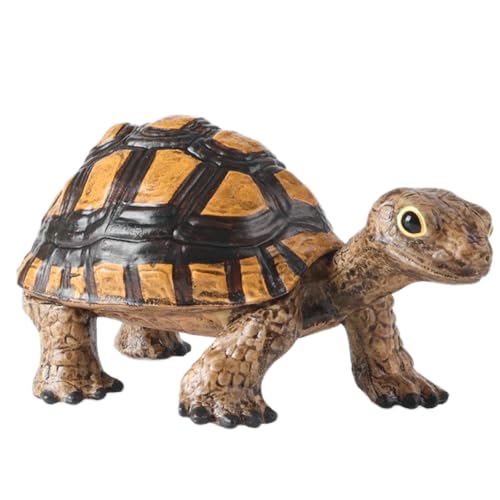 AENIMELY Schildkrötenfigur – Realistisches festes Land-Schildkröten-Spielzeug für Kinder – Pädagogische Reptilien-Tierfiguren, Natur-Lern-Geschenk, Wildtier-Diorama-Dekoration von AENIMELY
