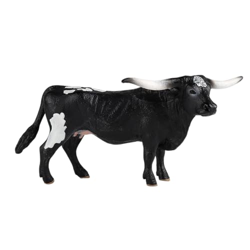 AENIMELY Schwarzer Langhorn-Stier Tierfiguren – Realistisches Bauernhof-Tiermodell, Lernspielzeug, Kognitive Entwicklung, Bauernhof-Szenendekoration AENIMELY Schwarzer Langhorn-Stier Tierfiguren – Realistisches Bauernhof-Tiermodell, Lernspielzeug, Kognitive Entwicklung, Bauernhof-Szenendekoration von AENIMELY