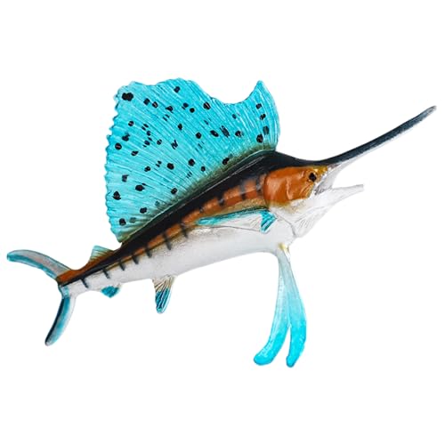 AENIMELY Segelfisch-Figur, Meerestierwelt, Tiermodell-Figuren, Ozeanfisch, Tierdekoration, Ornament, Partyzubehör, Spielzeug für Kinder, pädagogisches Spielen AENIMELY Segelfisch-Figur, Meerestierwelt, Tiermodell-Figuren, Ozeanfisch, Tierdekoration, Ornament, Partyzubehör, Spielzeug für Kinder, pädagogisches Spielen von AENIMELY