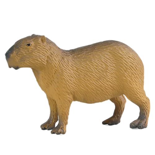 AENIMELY Tropical Capybara Toy - Solid Jungle Animal Figures Figure for Kids - STEM Wildlife Learning Toy, Amazon Forest Decoration Animal Playset von AENIMELY